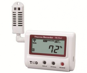 Humidity data-logger / temperature / on WLAN network - max. 55 °C, 10 - 95 %RH, WiFi | TR-72wf