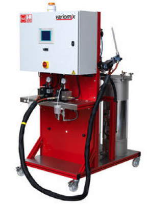 Resin mixer-dispenser / with piston pump - variomix series