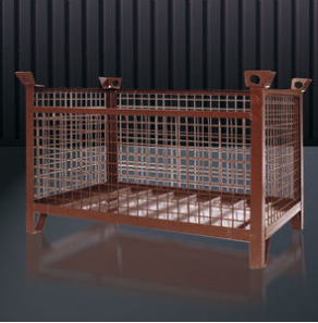 Wire mesh pallet box - max. 1 500 kg, 1 500 x 1 000 x 750 mm | 1315 series
