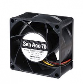 Axial fan / DC / low-power-consumption - 70 mm, 0.4 - 2.65 m³/min | 9GA0712P1 series 