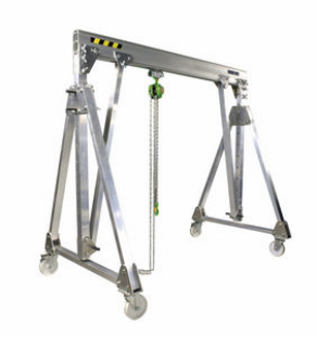 Gantry crane / mobile / workshop / aluminium - 250 - 2000 kg, 2 - 6 m, 1.55 - 3 m | PADC