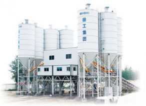 Stationary concrete mixing plant / compact / horizontal - 90 - 180 m³/h | HZS90/2HZS90