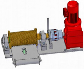 Wire rope winch - max. 300 kN, 100 000 mm