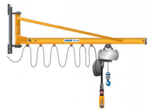 Wall-mounted jib crane / overbraced - 80 - 1 000 kg, max. 180° | LW