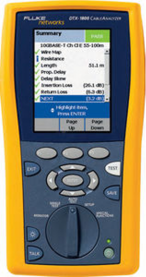 Qualification tester / for cable - DTX CableAnalyzer&trade; Series  
