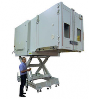 Vibration test chamber / temperature / on lifting table