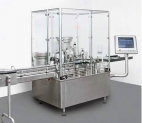 Liquid filler and capper / bottle / for pharmaceutical products - max. 36 000 p/h