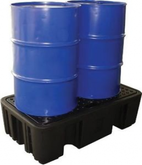 2-drum containment bund - 220 l | BRPN 2F