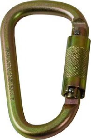 Locking carabiner / steel / asymmetrical - SEKURALT 982