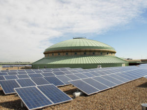 Roof-mount photovoltaic solar panel - 105 MW