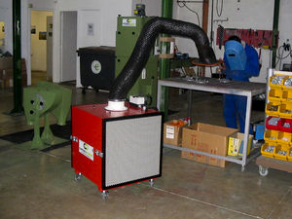 Mobile welding fume extractor / with extraction arm - 1 000 - 3 000 m³/h | CUBIC 1500, FM series