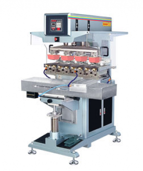 Four color pad printing machine / with closed ink cup / electropneumatic - 110 x 150 mm, 500 p/h | WN-138E