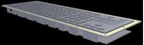 Stainless steel keyboard / with touchpad / industrial - FIT.105E16.R-TP