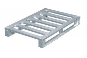 Aluminium pallet / heavy-duty / corrosion-resistant - max. 1 200 x 1 000 x 150 mm