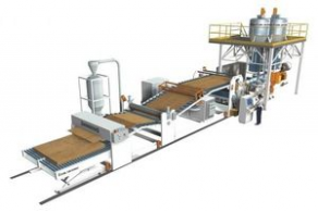 WPC sheet extrusion line / for composite wood / polymer