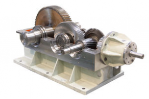 Helical gear reducer / bevel / for high torque