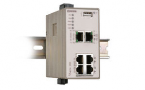 Managed gigabit Ethernet switch / industrial - 4 port, 10/100 Mbit/s | L106-S2