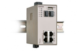 Managed gigabit Ethernet switch / industrial - 4 port, 10/100 Mbit/s | L106-F2G