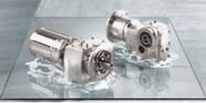 Helical electric gearmotor / bevel / stainless steel / hygienic - max. 200 Nm, i= 3.98:1 - 106.38:1 | KES37