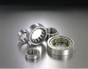 Cylindrical roller bearing / full complement / with snap ring