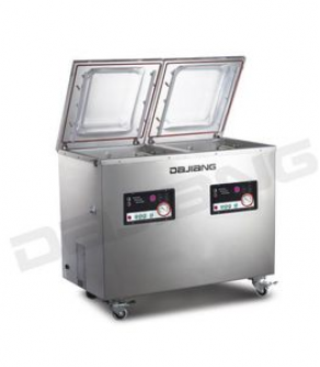Double-chamber packing machine / vacuum / semi-automatic - max. 450 x 460 x 140 mm, max. 1.8 kW | DZ-400-2SF