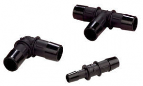 Nylon hose connector - -65 °C ... +250 °C, max. 20 kg/cm²