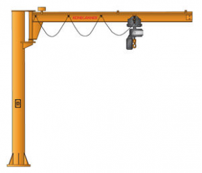 Pillar jib crane / inverted - 125 - 2 000 kg, 2 - 6 m | IPUP series