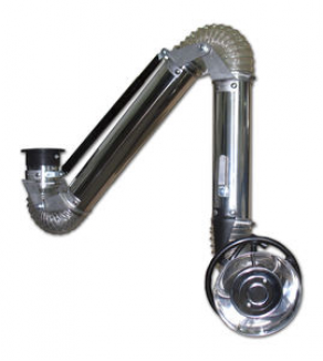 Flexible extraction arm / for smoke / dust - 150 - 300 m³/h | Oscar Stainless 100