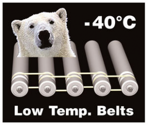 Round transmission belt / low-temperature-resistant
