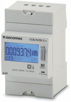 Single-phase energy meter / electric / DIN rail - 63 - 80 A, MODBUS RS485 | COUNTIS E1x series 