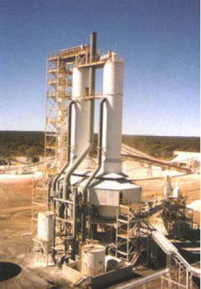 Vertical furnace / continuous / limestone