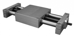 Motorized slide table / linear / trapezoidal screw - max. 40 kg, 600 mm