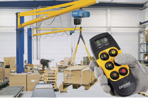 Radio remote control / with buttons / hand-held / for lifting equipment - DRC-DC