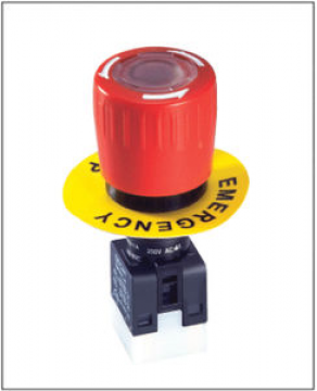 Emergency stop push-button switch - 16 mm