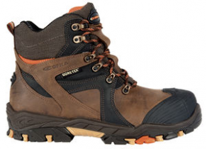 Textile safety boots / polyurethane-coated / leather - RAMSES 