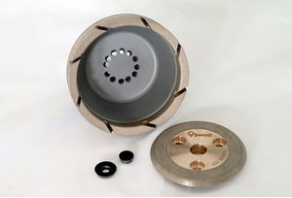 Low-profile wheel grinding wheel / vacuum-brazed