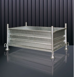 Metallic pallet / stacking - max. 1 500 kg, 1 430 x 920 x 750 mm | 1312 series