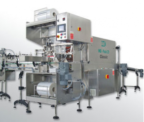 Automatic sleeve wrapping machine / with heat shrink film / bottle - IND-Pack 29 series