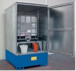 Security storage container for intermediate bulk container (IBC) - 1 405 x 1 850 x 2 625 mm | ECO 719BZ