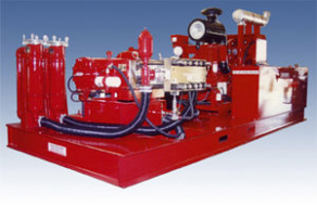 Ultra high-pressure piston pump for water-jet cleaning or cutting - max. 20 000 psi, max. 600 hp | 600 series