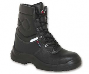 Steel toe-cap safety boots / anti-perforation / leather / wool - SOFIA