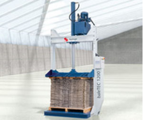 Vertical baling press / single-chamber - baleTEC