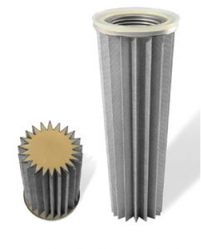 Dust filter cartridge / for gas / for food application / pleated - ø 120 mm | 120 OK, OZ series