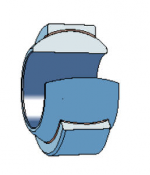 Swivel plain bearing / self-lubricated