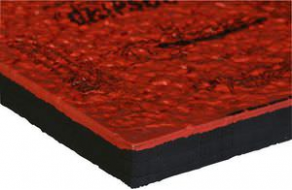 Anti-slip mat / anti-vibration / rubber - max. 500 x 500 mm, 20 mm | GRIPSOL® ORANGE 20
