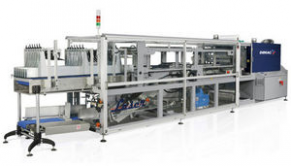 Automatic sleeve wrapping machine / with heat shrink film / with shrink tunnel / with sealing bar - max. 20 p/min | LASER series