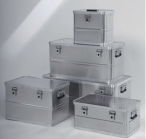 Crate with aluminum frame / for transportation / storage / protective - max. 870 x 460 x 350 mm | KA 44 series