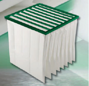 Panel filter / air / clean-room - 100 °C