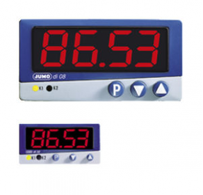 Digital temperature indicator - 48 x 24 ... 96 x 48 mm, IP66 | JUMO di 32/di 08