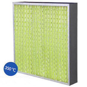 Panel filter / air / fiberglass - max. 350 °C, 48 - 96 mm | MSKPHT series